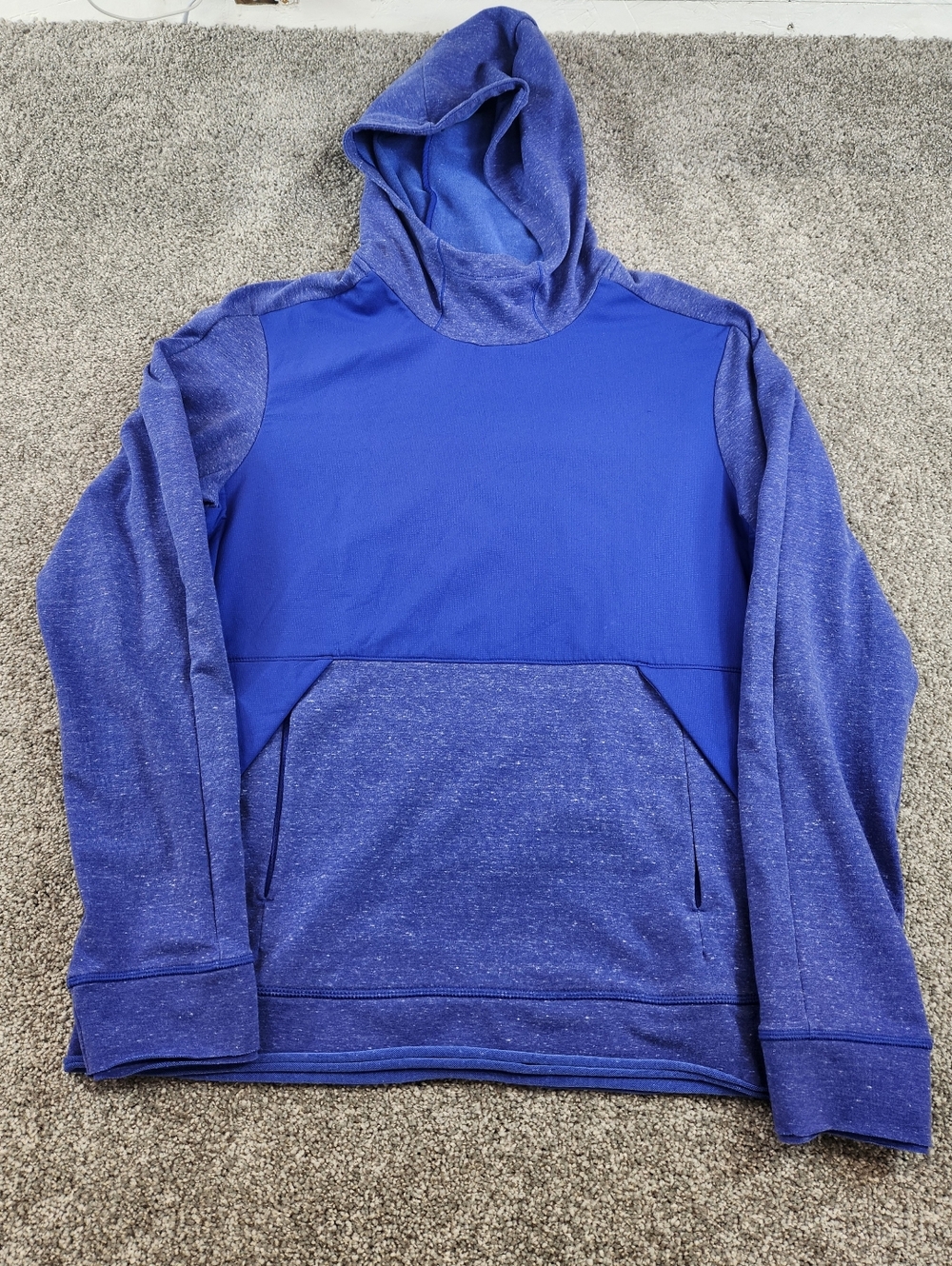 Nike Yoga Hoodie Womens Small Blue Loose Fit Kangaroo Pouch